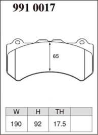 Тормозные колодки Dixcel RA-type 9910017 Nissan R35 GT-R Brembo® 6pot передние