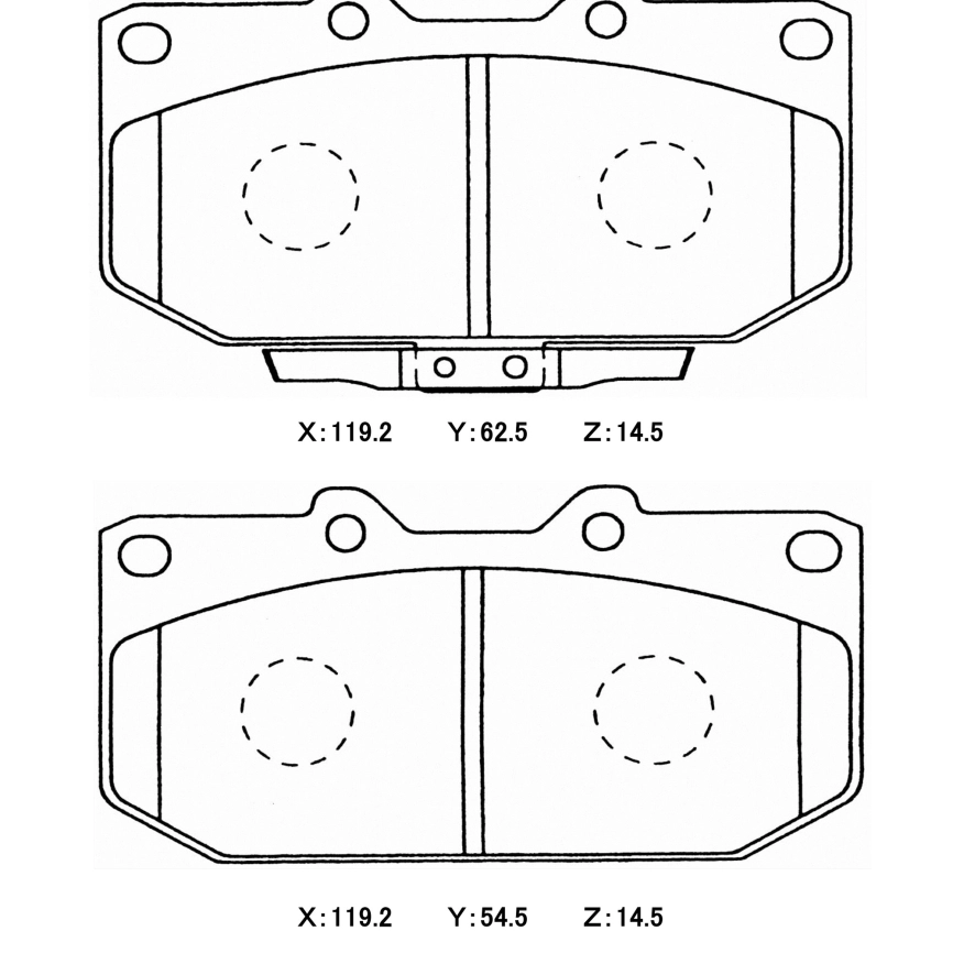 Тормозные колодки Winmax W3 351 EP351 Sumitomo® 4POT Subaru Forester Impreza GC GF GD GG WRX STi Legacy B4 передние фото 3