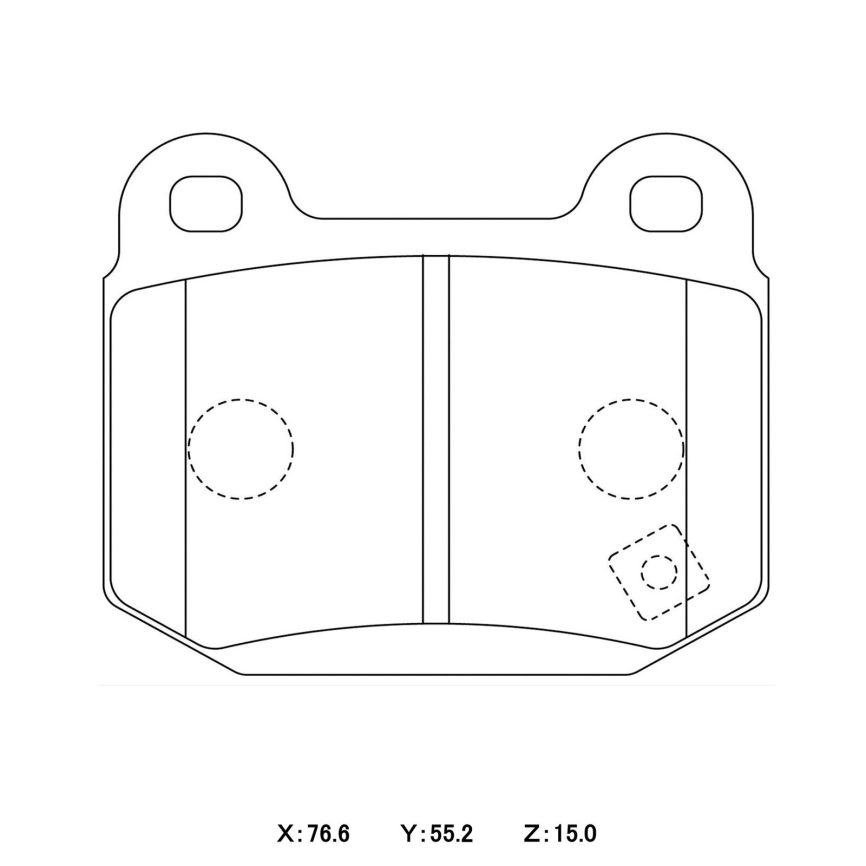 Тормозные колодки Winmax W5 330 EP291 Subaru GDB Mitsubishi Lancer Evo CT9A Brembo® 2pot задние фото 3