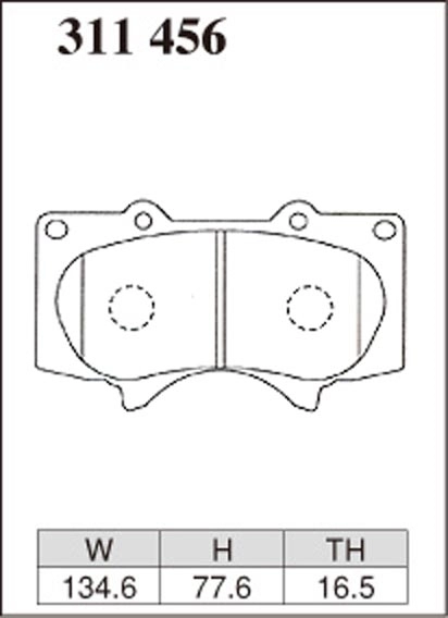 Тормозные колодки Dixcel X type X-311456 Toyota Land Prado Lexus LX460 Pajero iV FJ Cruiser передние фото 3