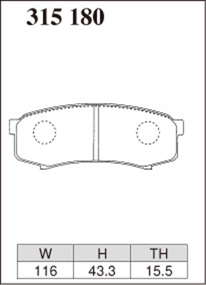 Тормозные колодки Dixcel M type M-315180 Toyota Land Prado Hilux Lexus LX460 задние фото 1